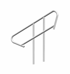 Universal, Adjustable Stair Handrail. Fits all Adjustable Stairs - dual pack, Mounting hardware included