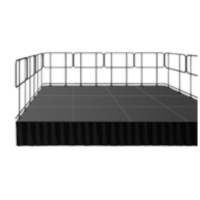 Easy-Lite Deluxe Stage Kits with Guardrails and Skirts