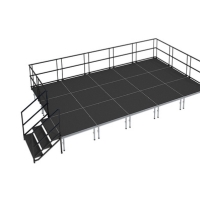 Ez-Lock Stage Kits with Guardrails and Stairs