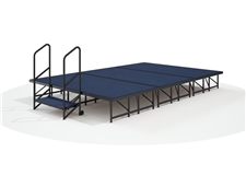 12' x 8' - 16" Economy Executive Portable Stage Kit ( Blue Carpet Finish )