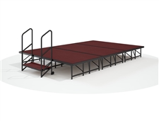 12' x 8' - 16" Economy Executive Portable Stage Kit ( Red Carpet Finish )