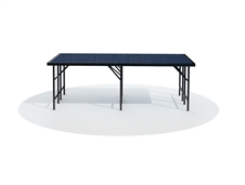 4' x 8' x 32" High, Economy Executive Single Stage Panel (Blue Carpet Finish)