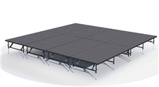 16 FEET X 16 FEET DUAL HEIGHT STAGING 101 KIT BY INTELLISTAGE (Adjusts to 16" & 24")