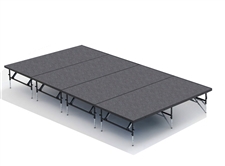 16 FEET X 8 FEET DUAL HEIGHT STAGING 101 KIT BY INTELLISTAGE (Adjusts to 16" & 24")