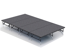 16 FEET X 8 FEET DUAL HEIGHT STAGING 101 KIT BY INTELLISTAGE (Adjusts to 24" & 32")