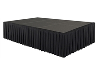 96 SQ. FT STAGE SYSTEM W/ SKIRTING - 12 FT X 8 FT X 32"