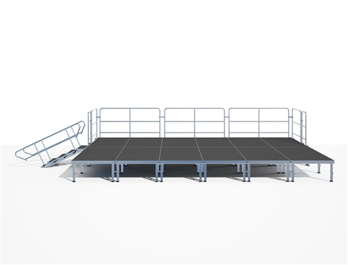 16' x 24' Pro-Stage  with Height Adjustable , Telescoping Legs